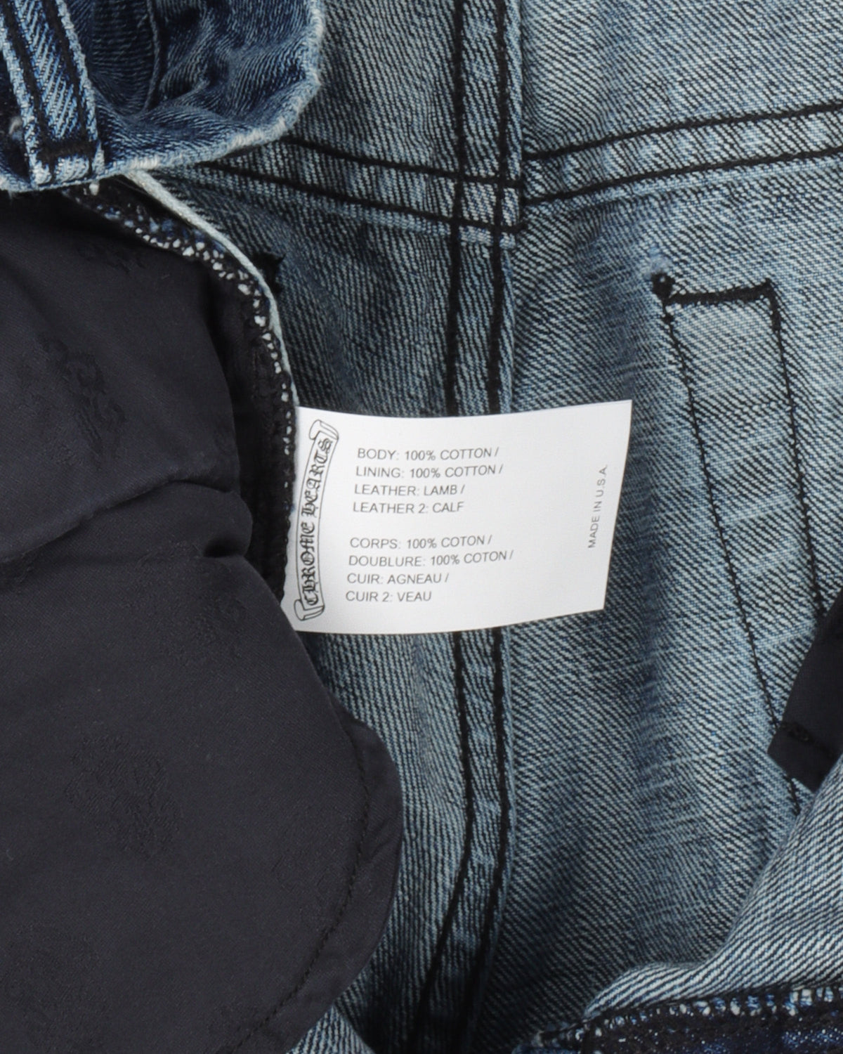 Denim w/ 35 Cross Patches