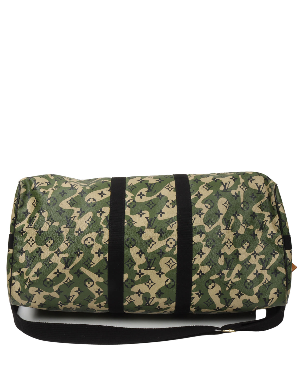 Takashi Murakami Keepall Bandouliere Monogramouflage 55 Green