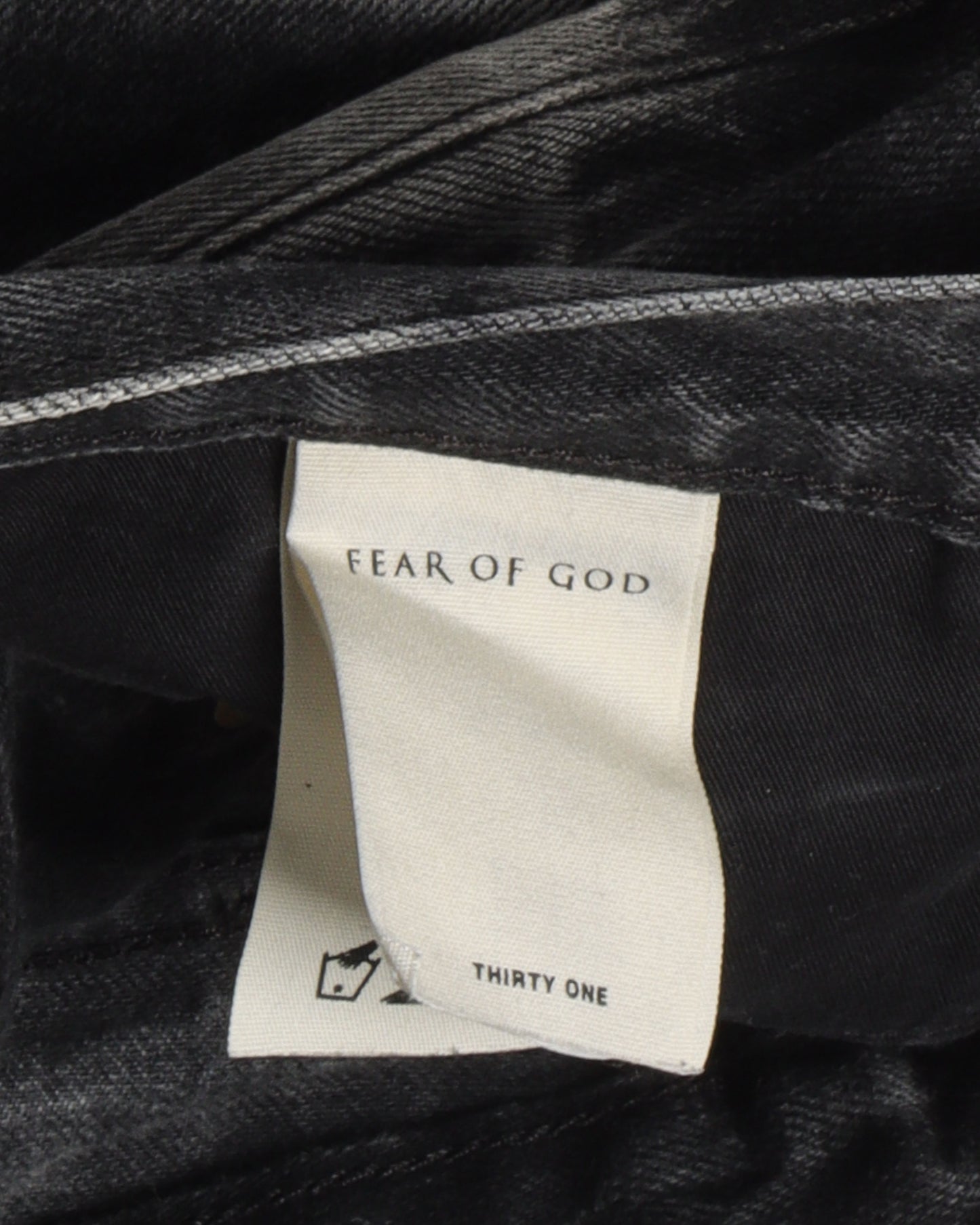 Black Bleached Denim