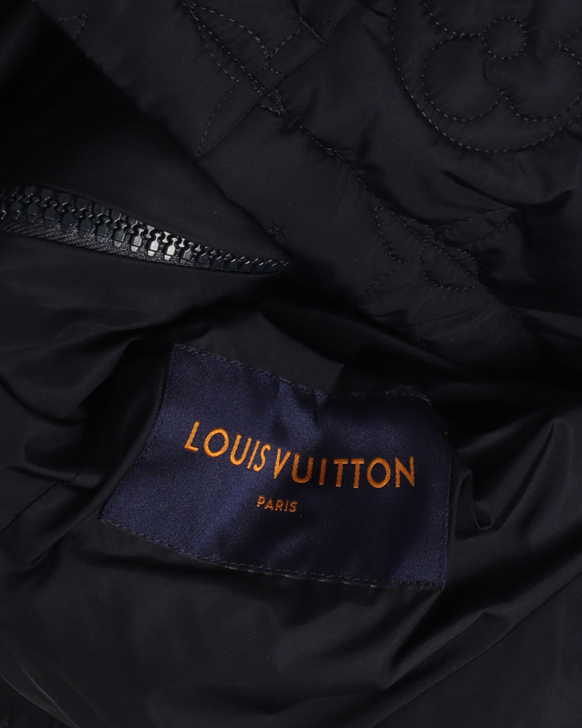 Louis Vuitton Navy Monogram Padded Jacket