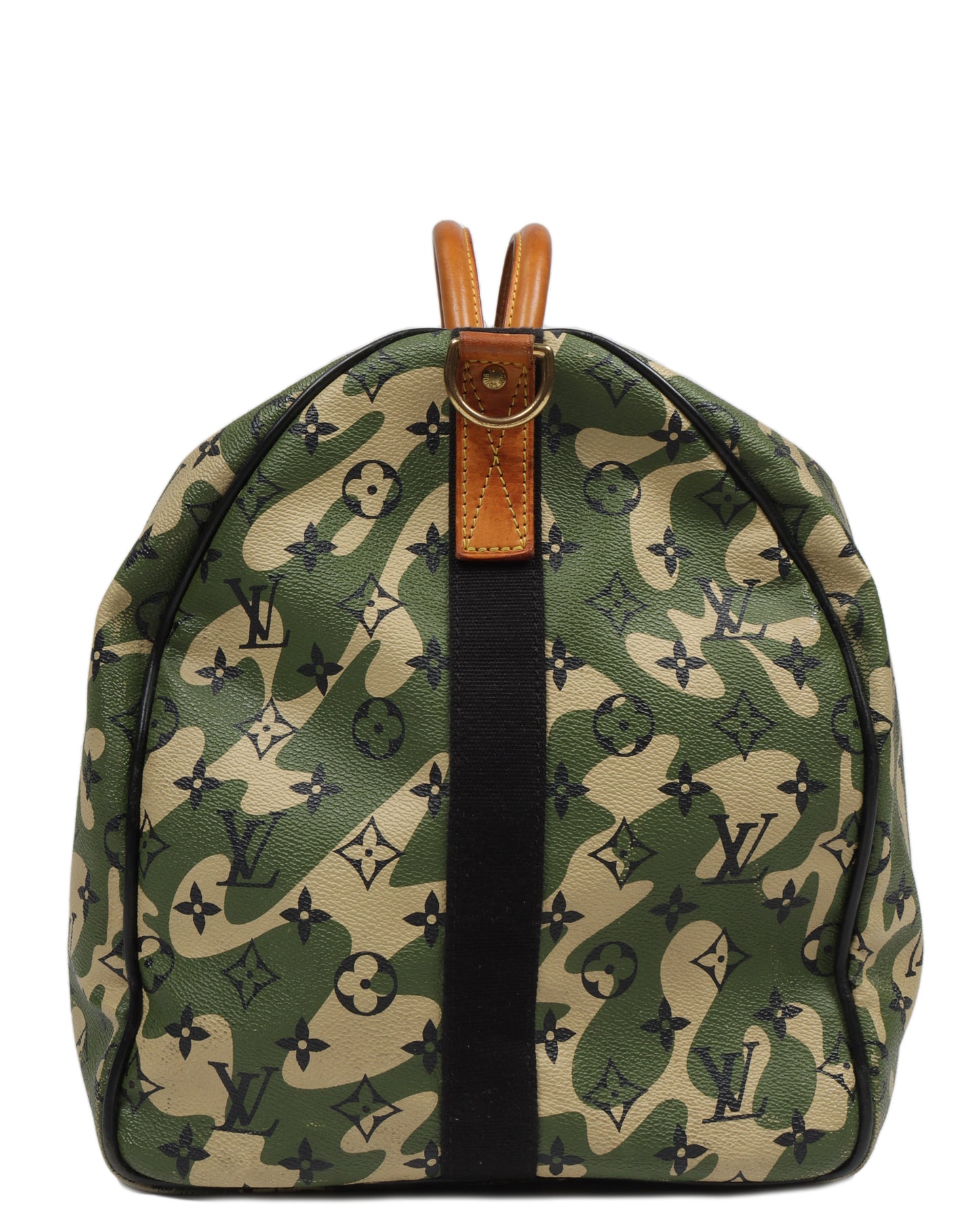 Takashi Murakami Keepall Bandouliere Monogramouflage 55 Green