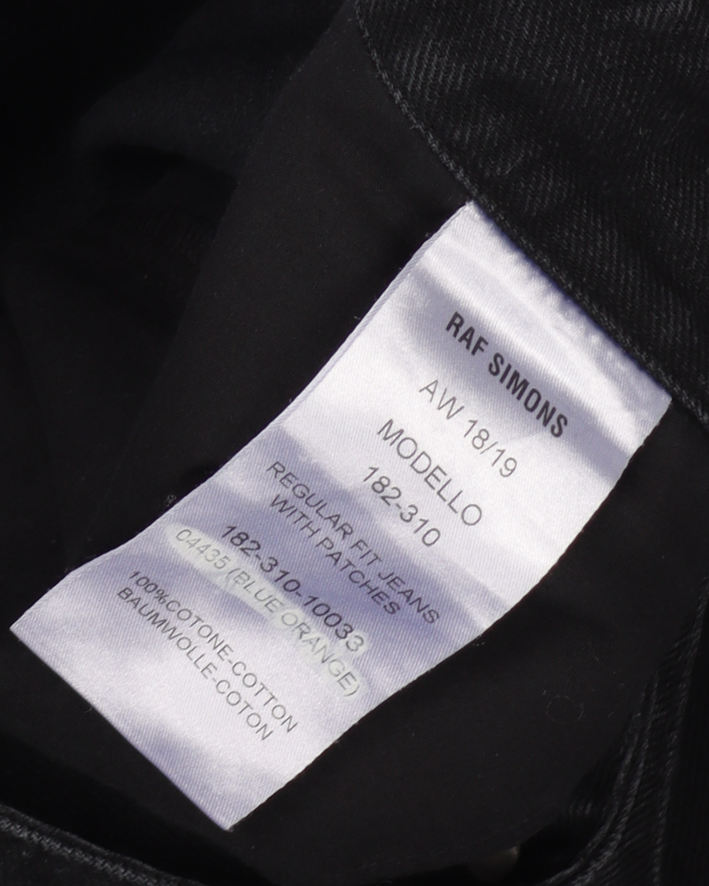 AW18 2CB GHB Black Denim