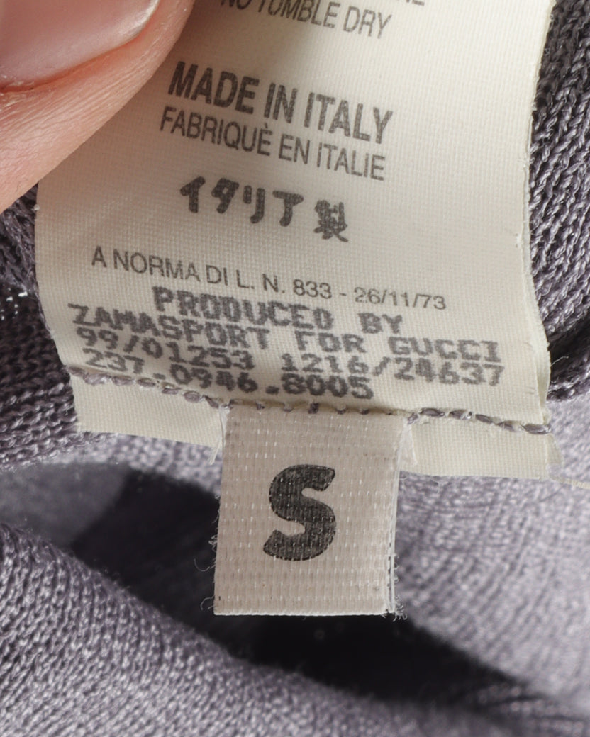 SS99 Tom Ford Era Long Sleeve Silk Knit Shirt
