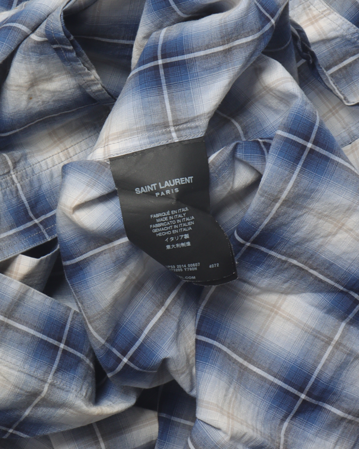 Blue Plaid Shirt