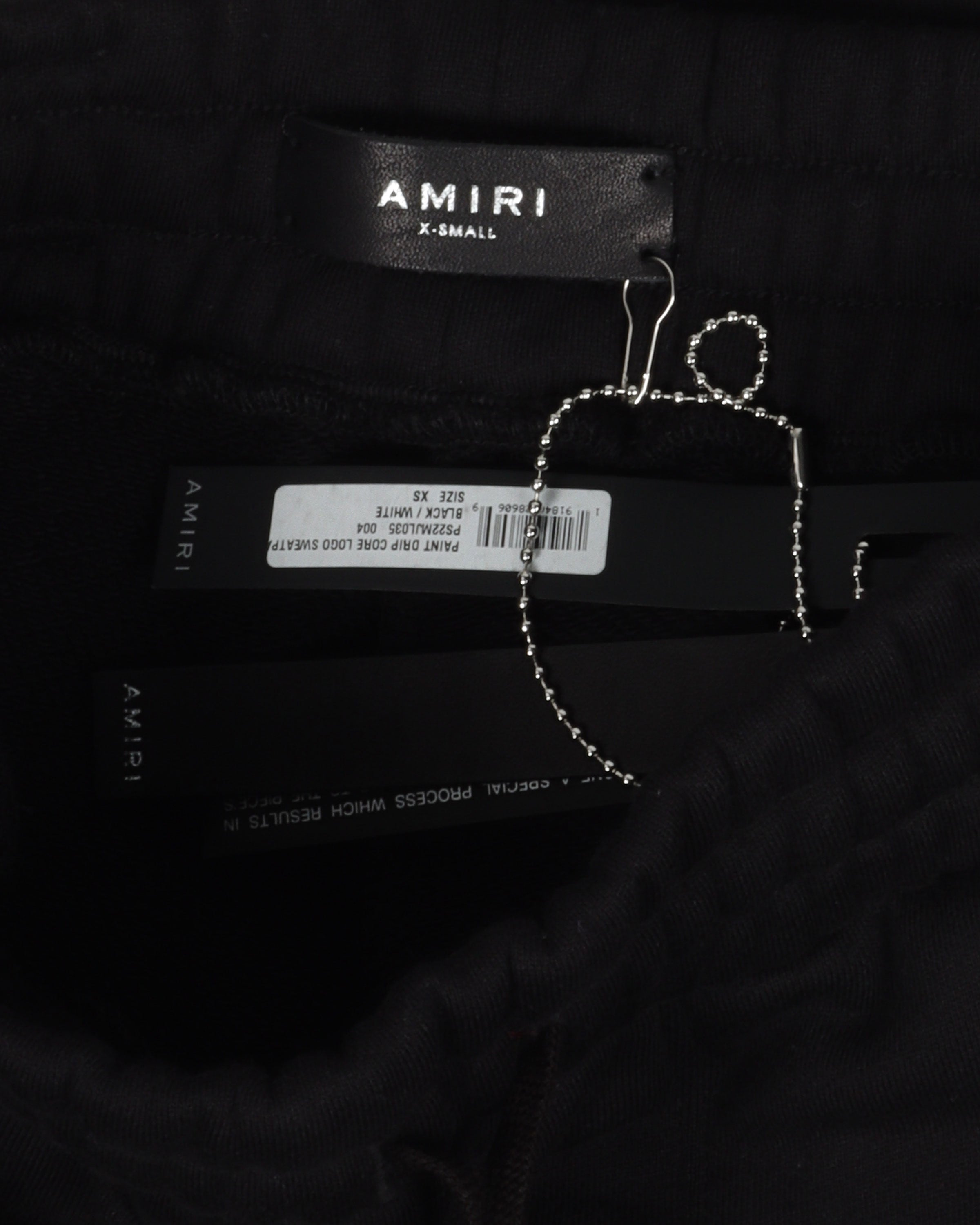 Buy Amiri Paint Drip Core Logo Sweatpant 'Black/White