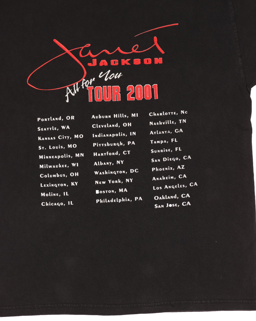 Janet Jackson 'All For You' 2001 Tour T-Shirt