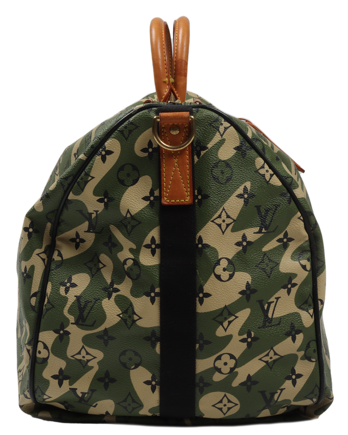 Takashi Murakami Keepall Bandouliere Monogramouflage 55 Green