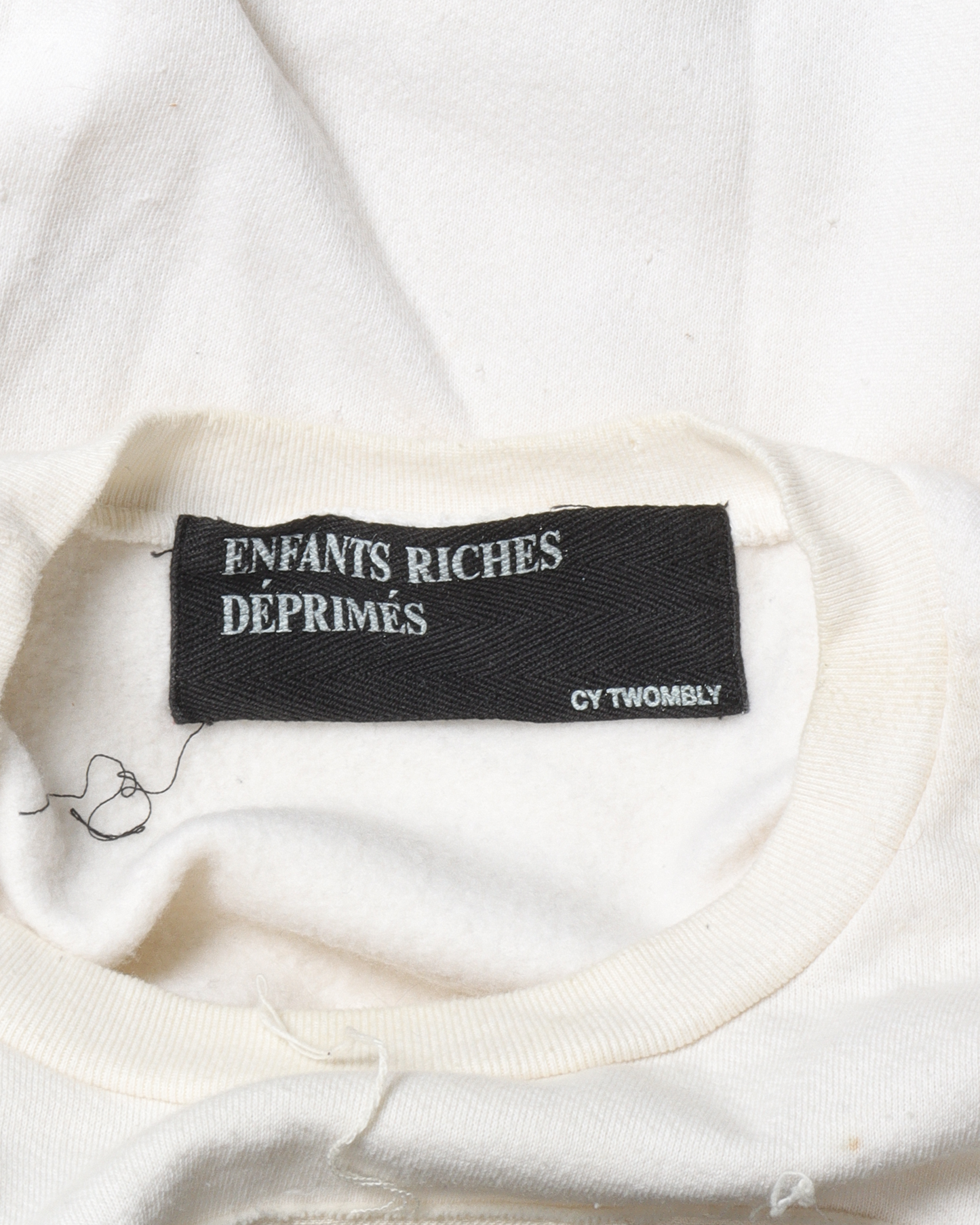 Cy Twombly Distressed Crewneck Sweatshirt