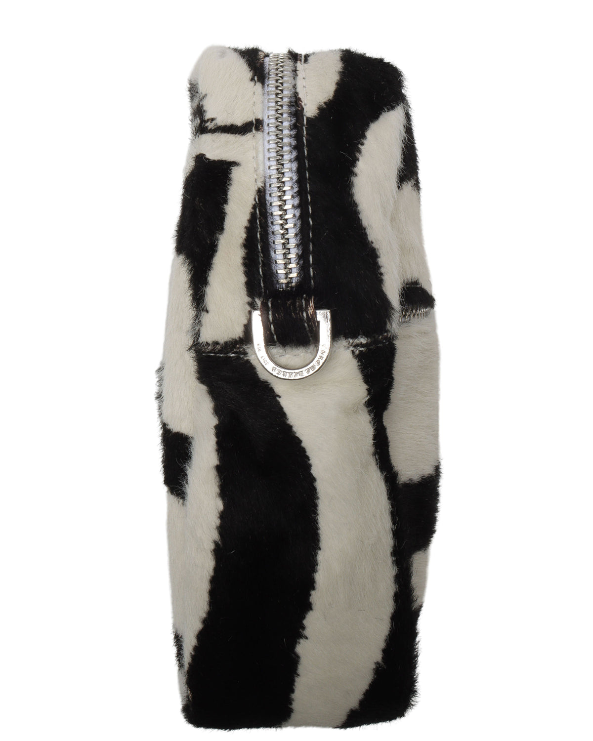 Zebra Phone Pouch Bag With Green Crosses