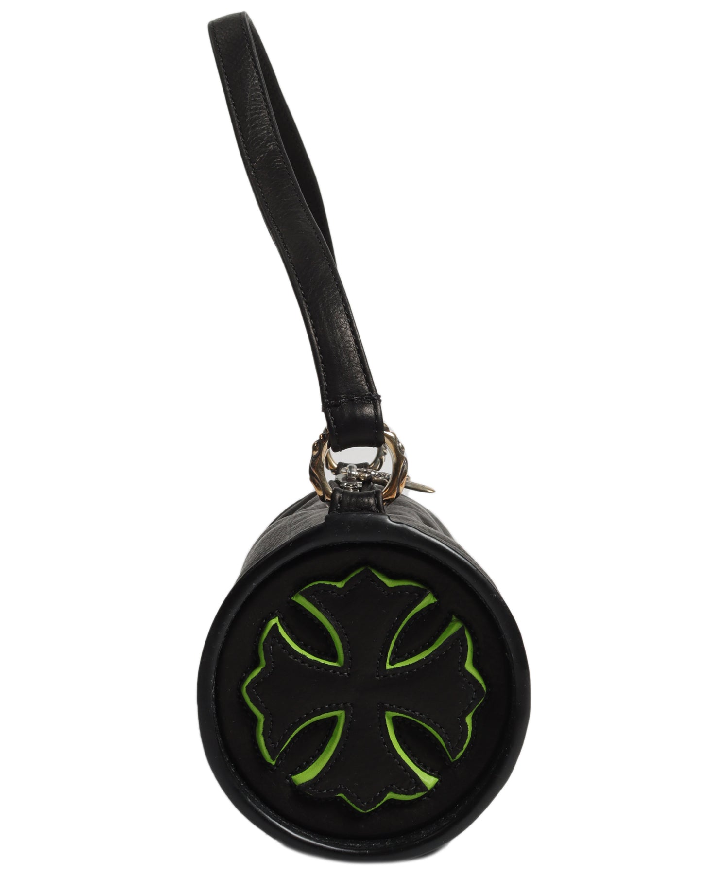 Cylindrical Cross Patch Mini-Bag