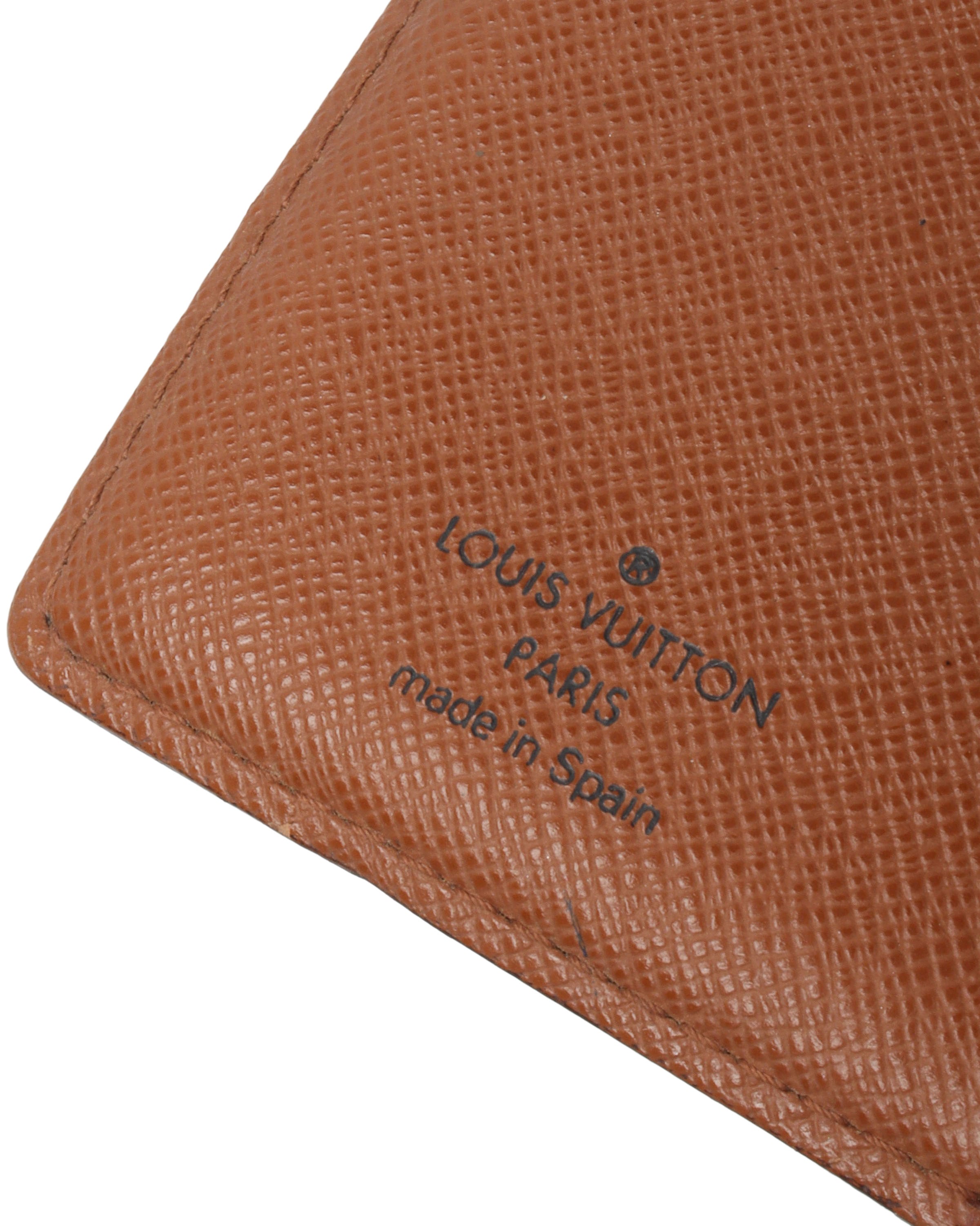 Pocket organizer cloth small bag Louis Vuitton Orange in Cloth