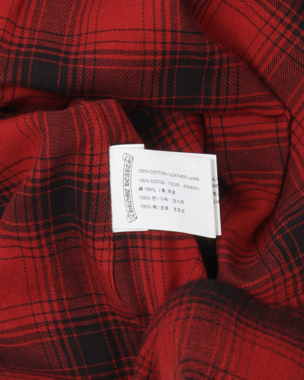 Leather Cross Flannel Shirt