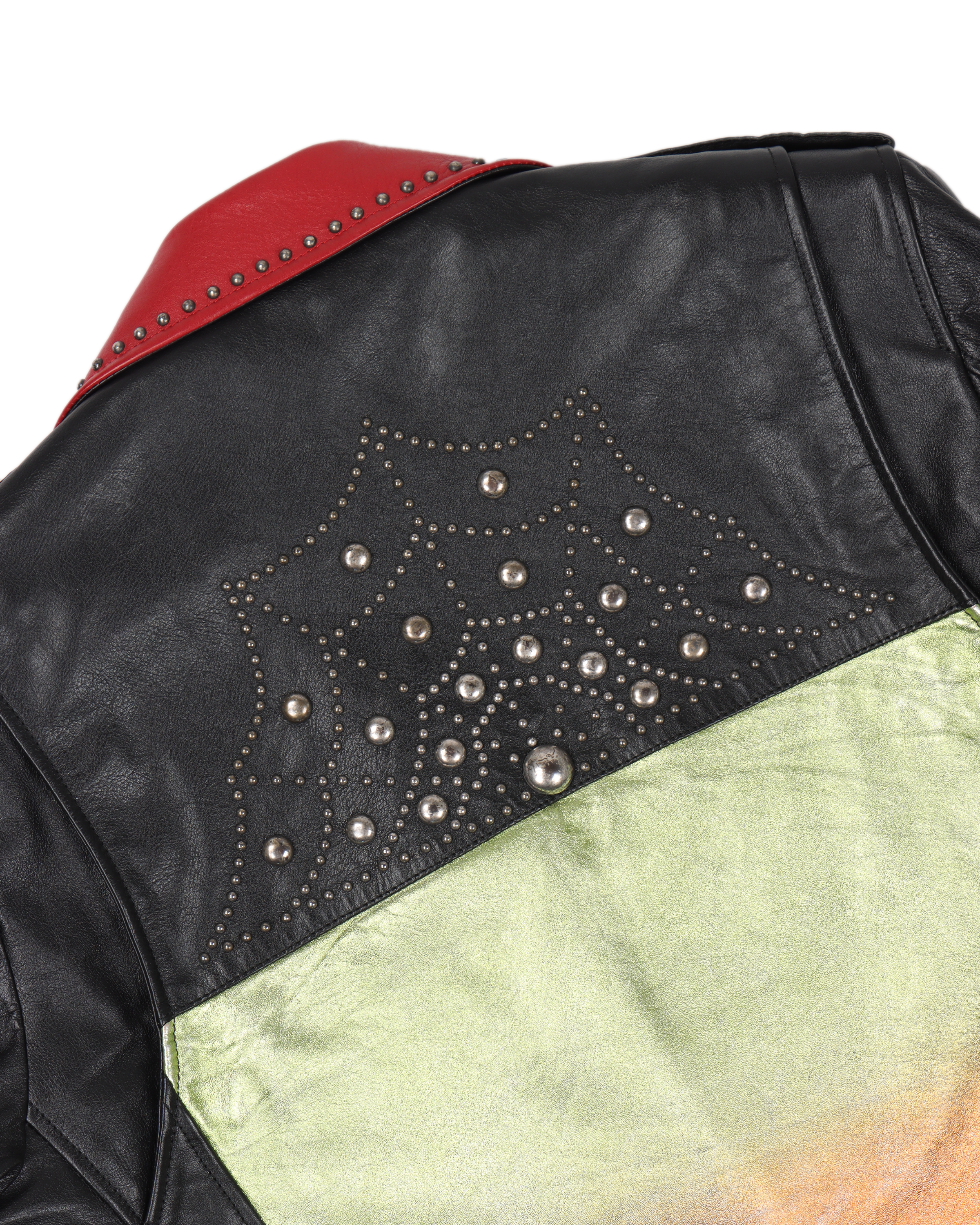 SS15 Motorcycle Degrade Sunset Leather Jacket