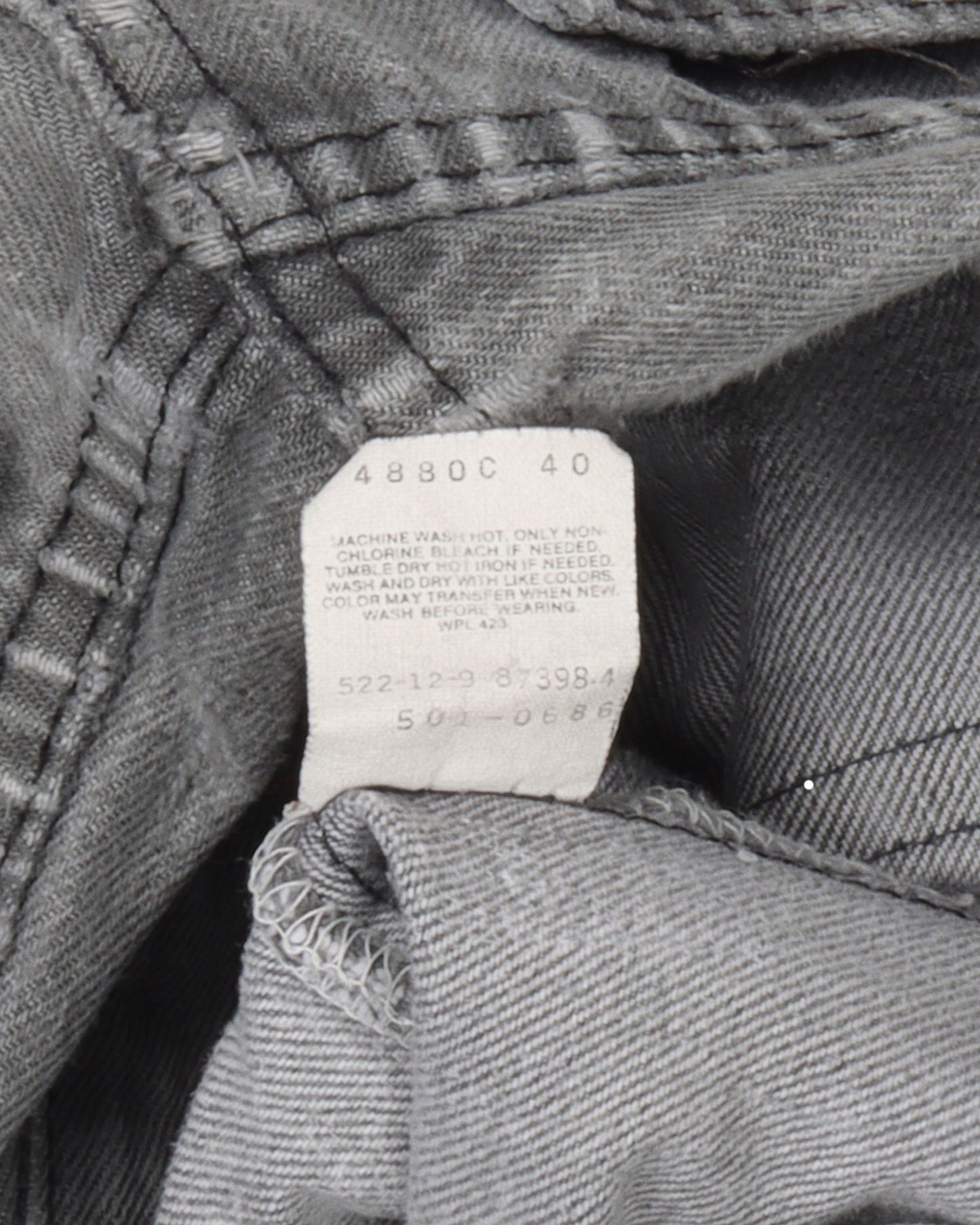 Levi's 501 Jeans Repaired by Dusted