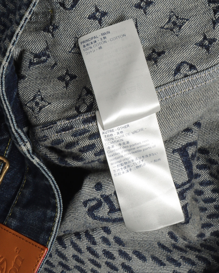 Louis Vuitton x Nigo Giant Damier Waves Denim Jacket