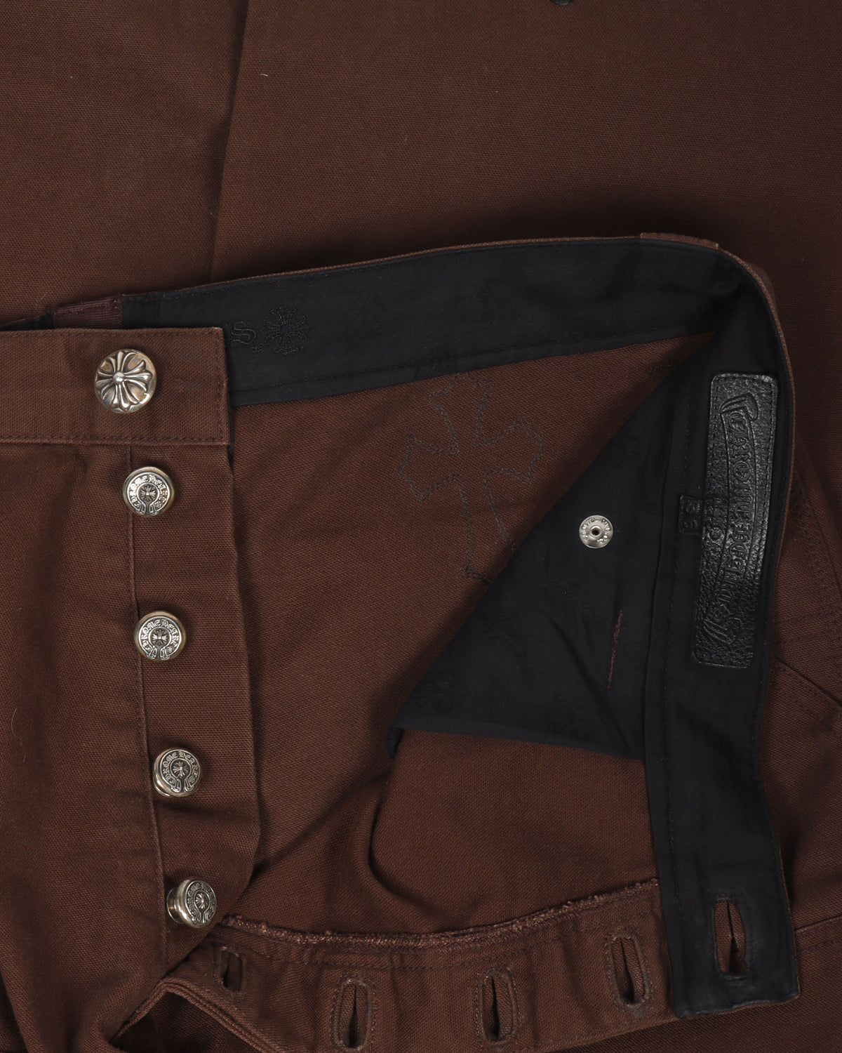 Double Knee Cross Patch Carpenter Pants