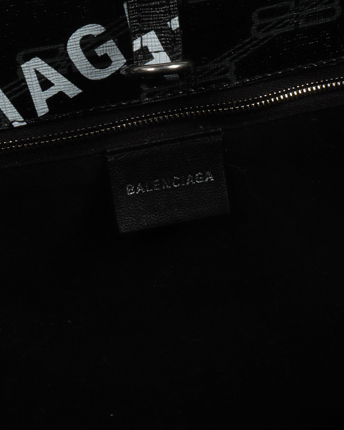Monogram Jacquard Leather Tote Bag