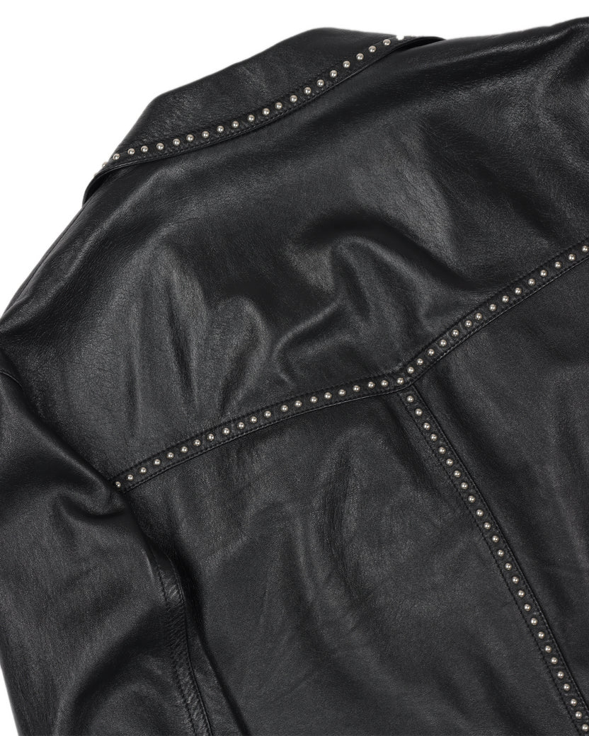 SS16 Surf Sounds Studded Leather Jacket
