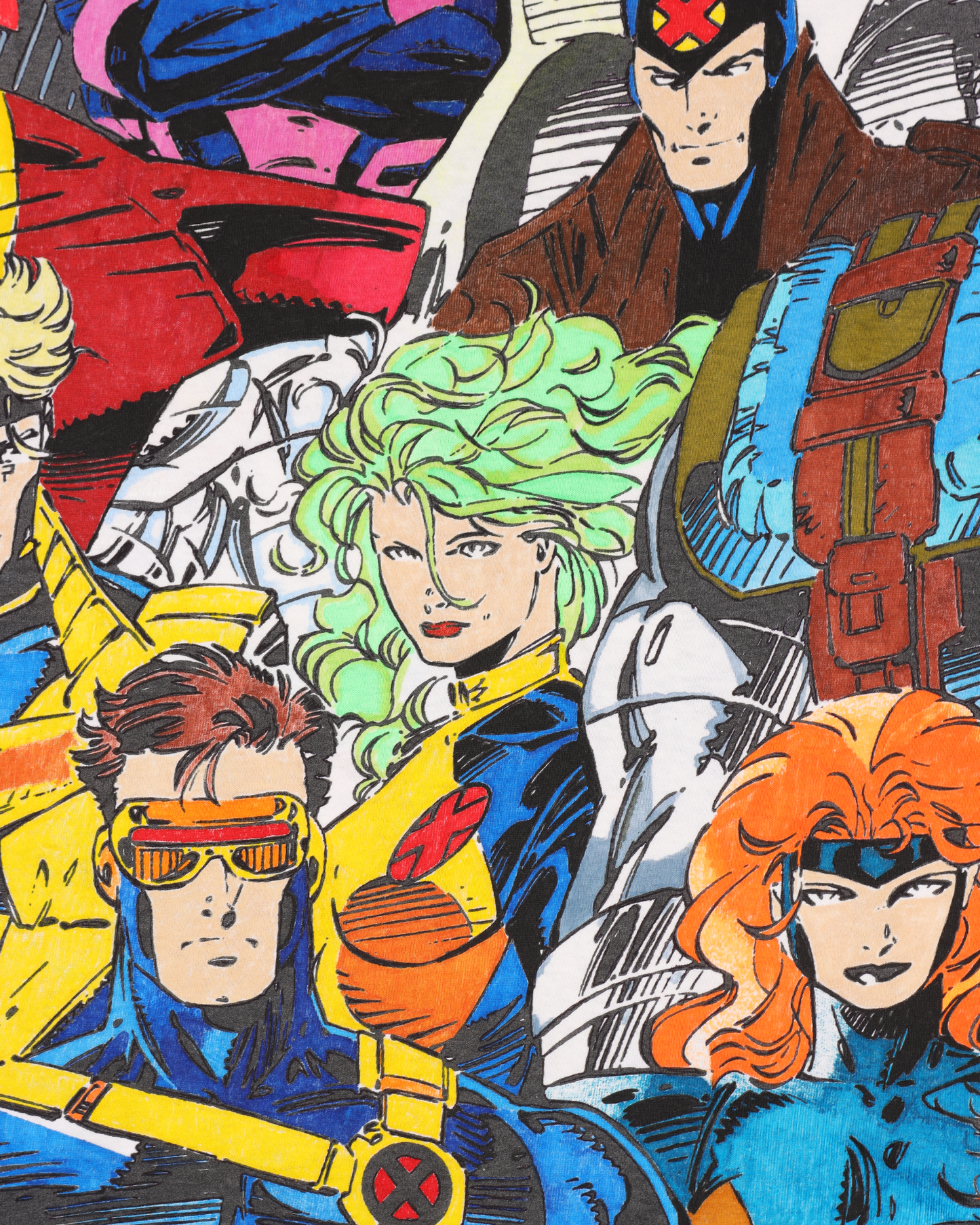 Marvel X-Men Jim Lee Future Past Hand Painted T-Shirt