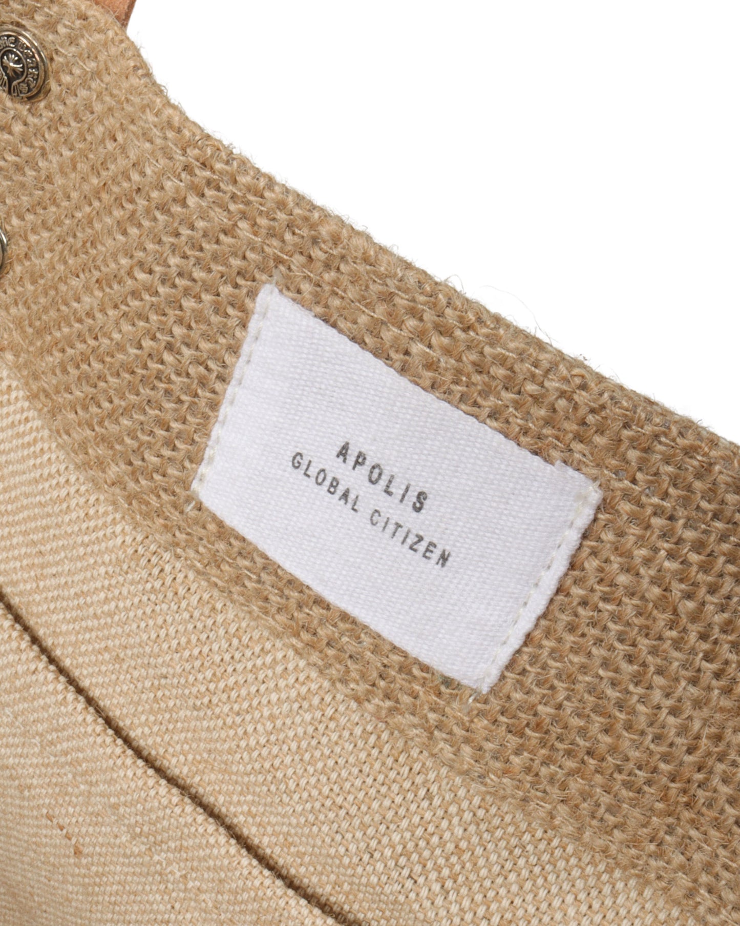 Apolis Global Citizen Horseshoe Logo Burlap Sack Bag
