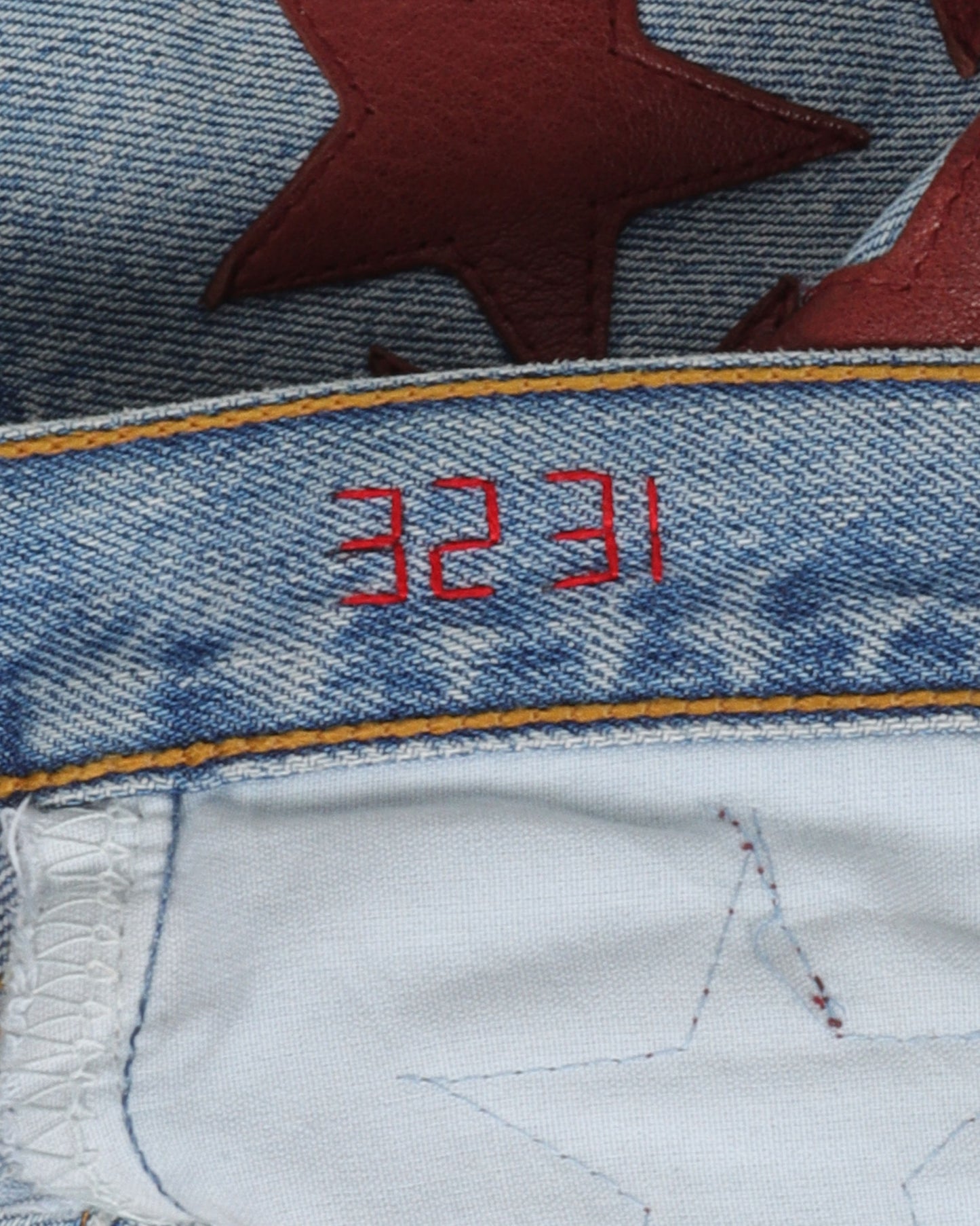 Distressed Star Patch Jeans