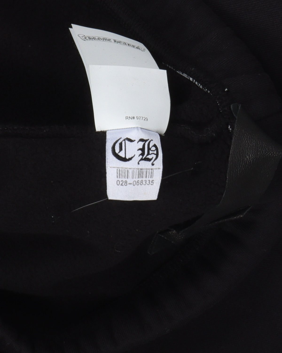Cross Patch Leather Sweat Pant