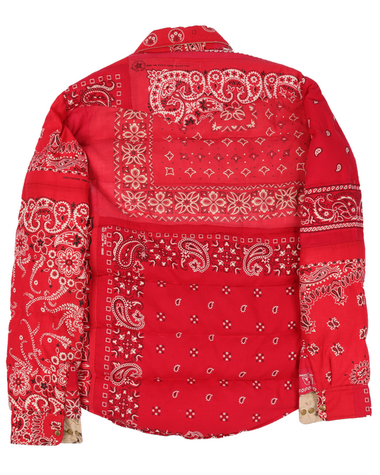 FW 2012 Red Bandana Kerchief Down Jacket
