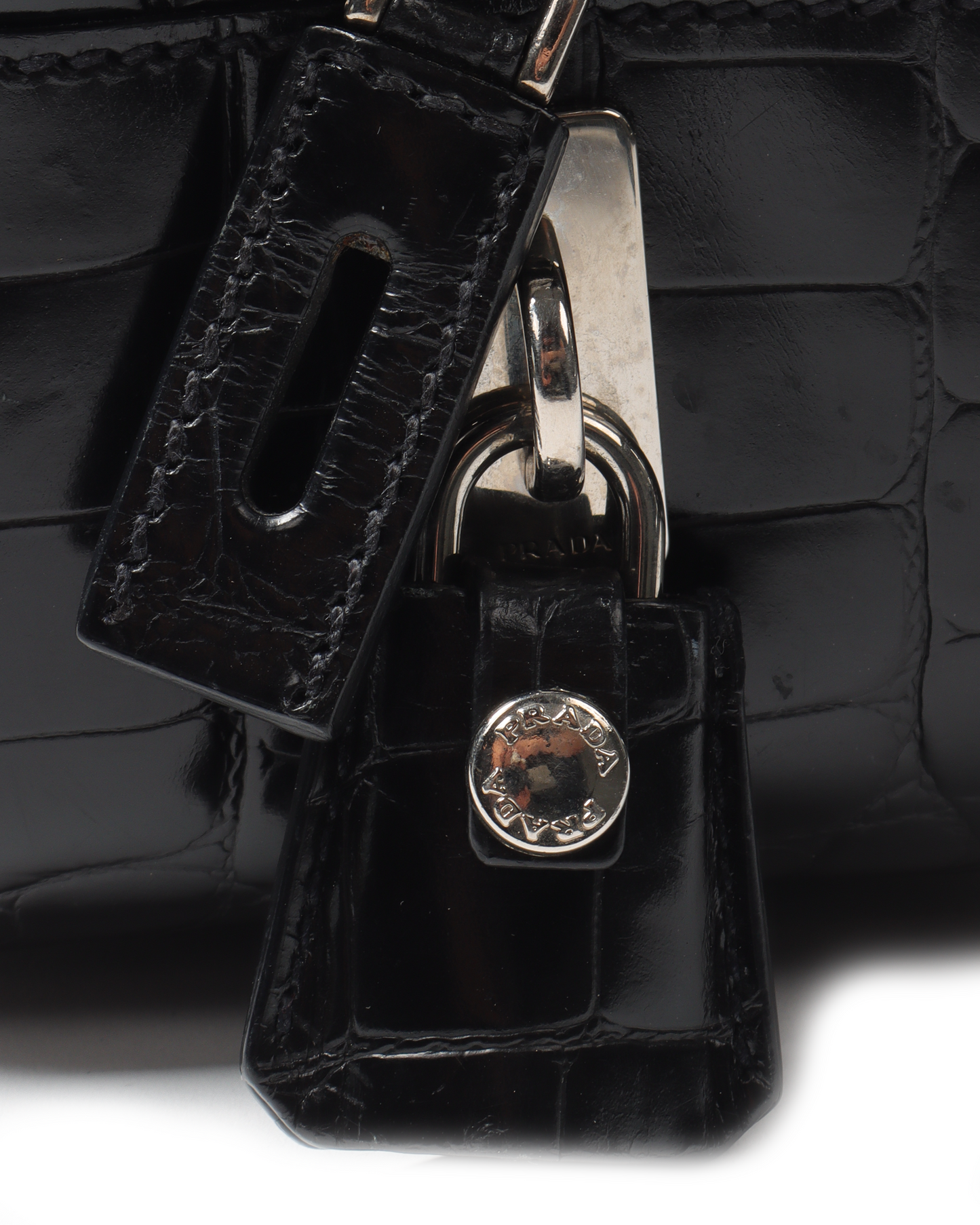 Vintage Embossed Crocodile Effect Bag