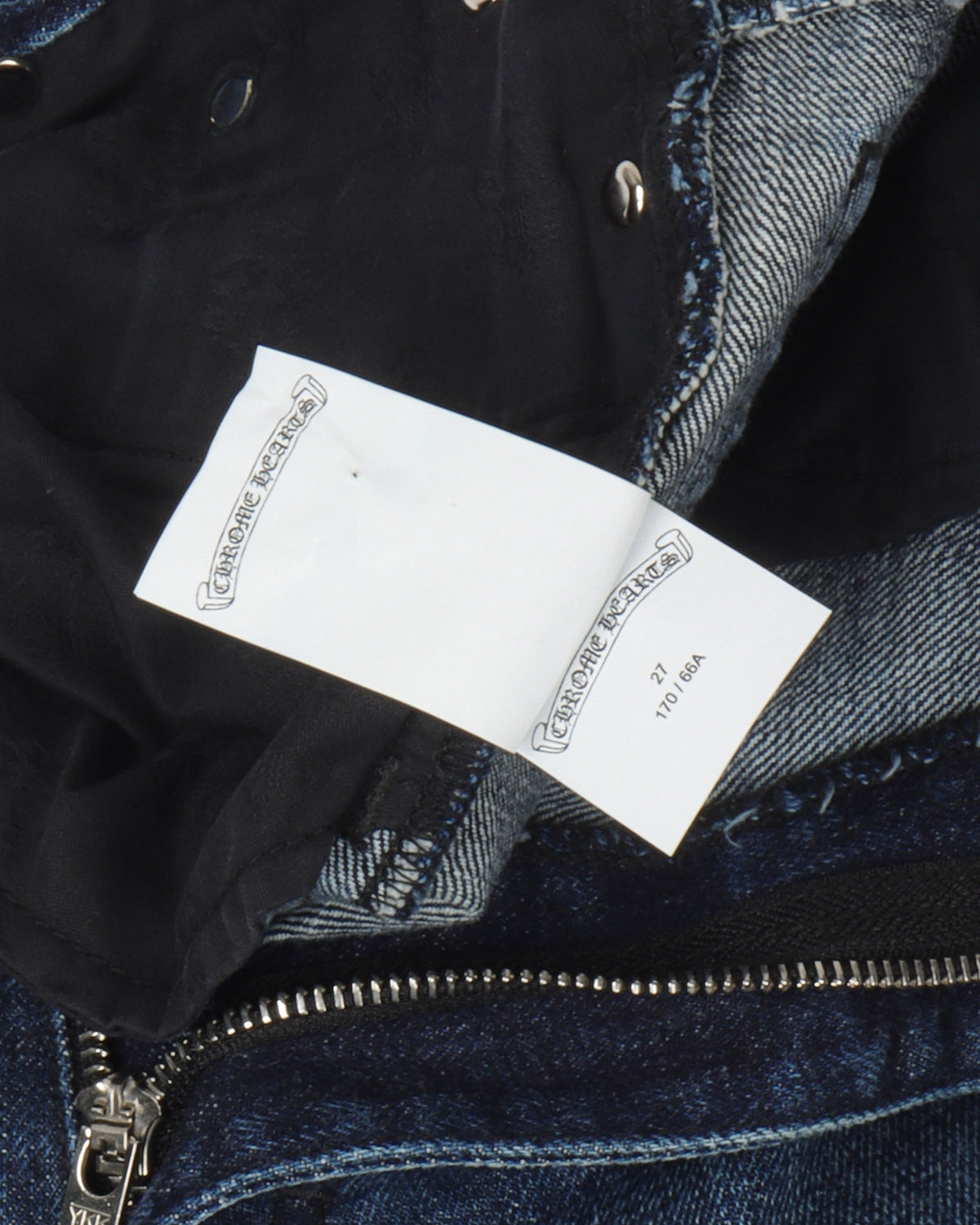 Cross Patch Cut-Off Denim Shorts