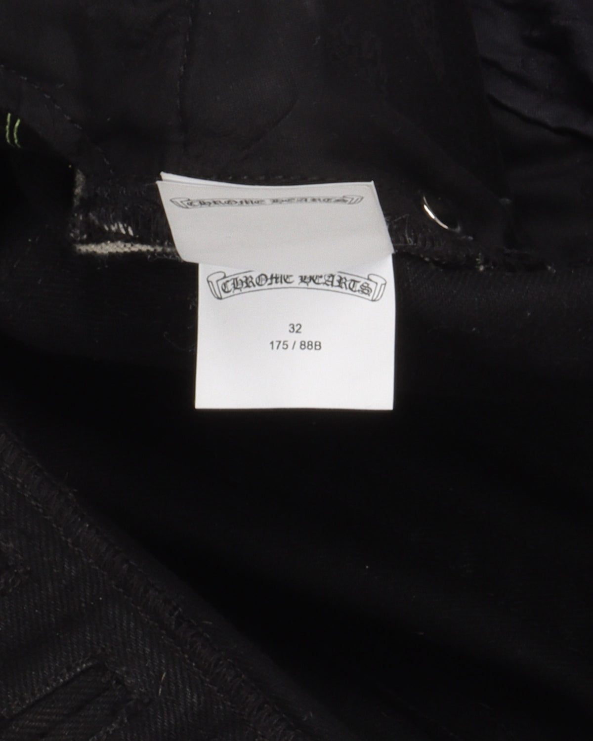 Black Leopard Cross Patch Jeans