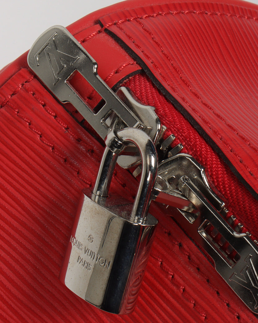 Louis Vuitton X Supreme Red Epi Leather Keepall Bandouliere 45 Duffel Bag Louis  Vuitton
