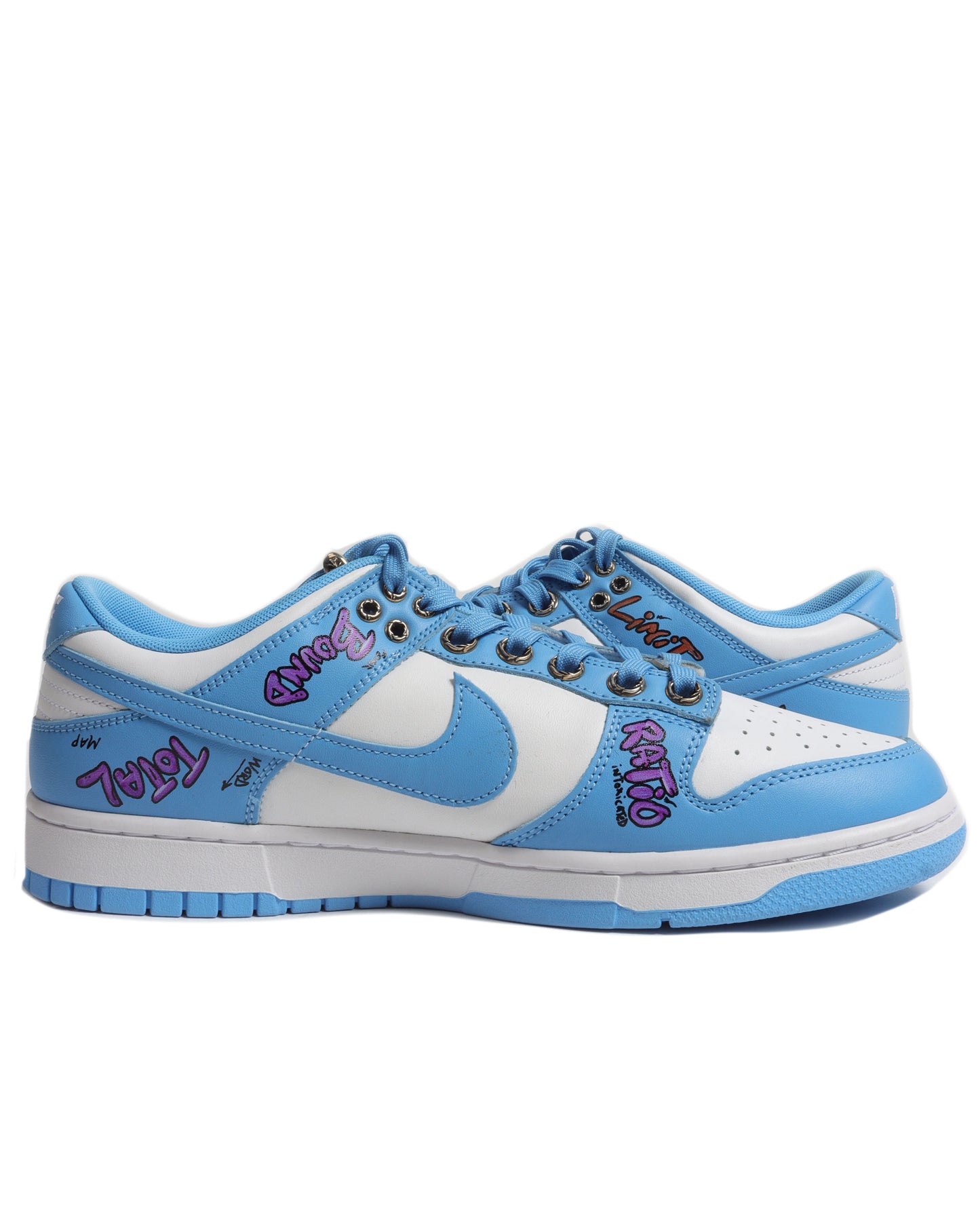 Matty Boy Hand Painted Nike Dunk Low UNC