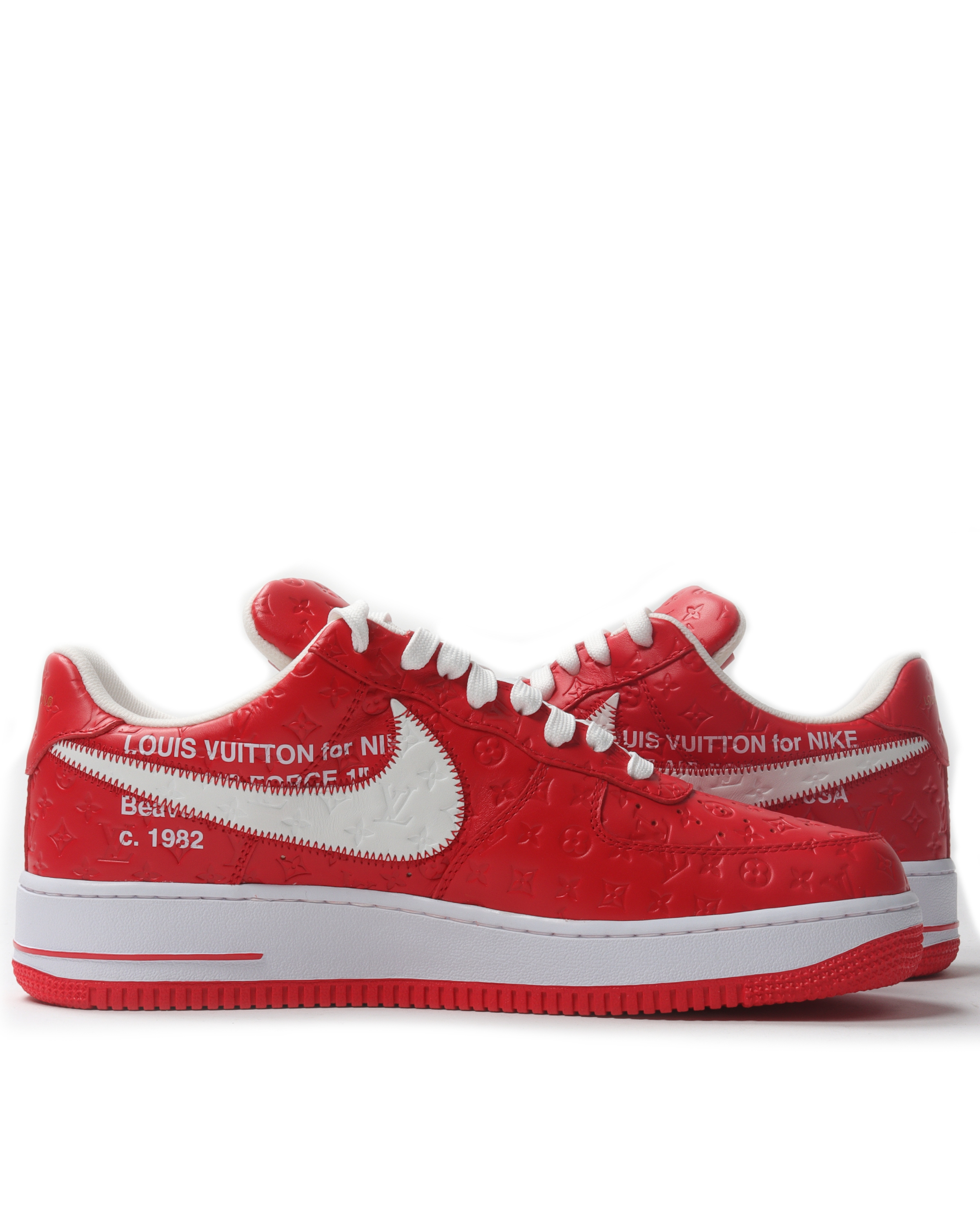 louis vuitton air forces red