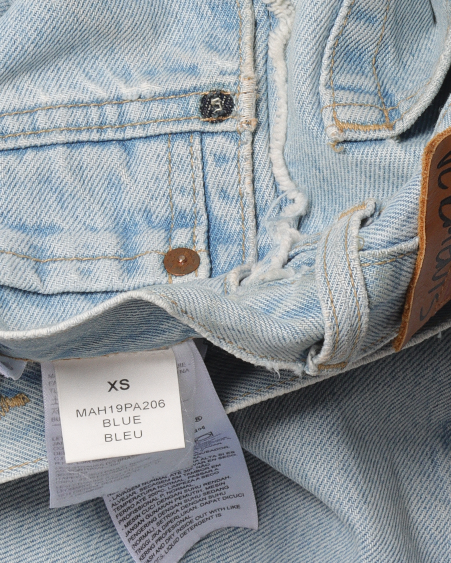 FW19 "615" Asymmetrical Levi Jeans