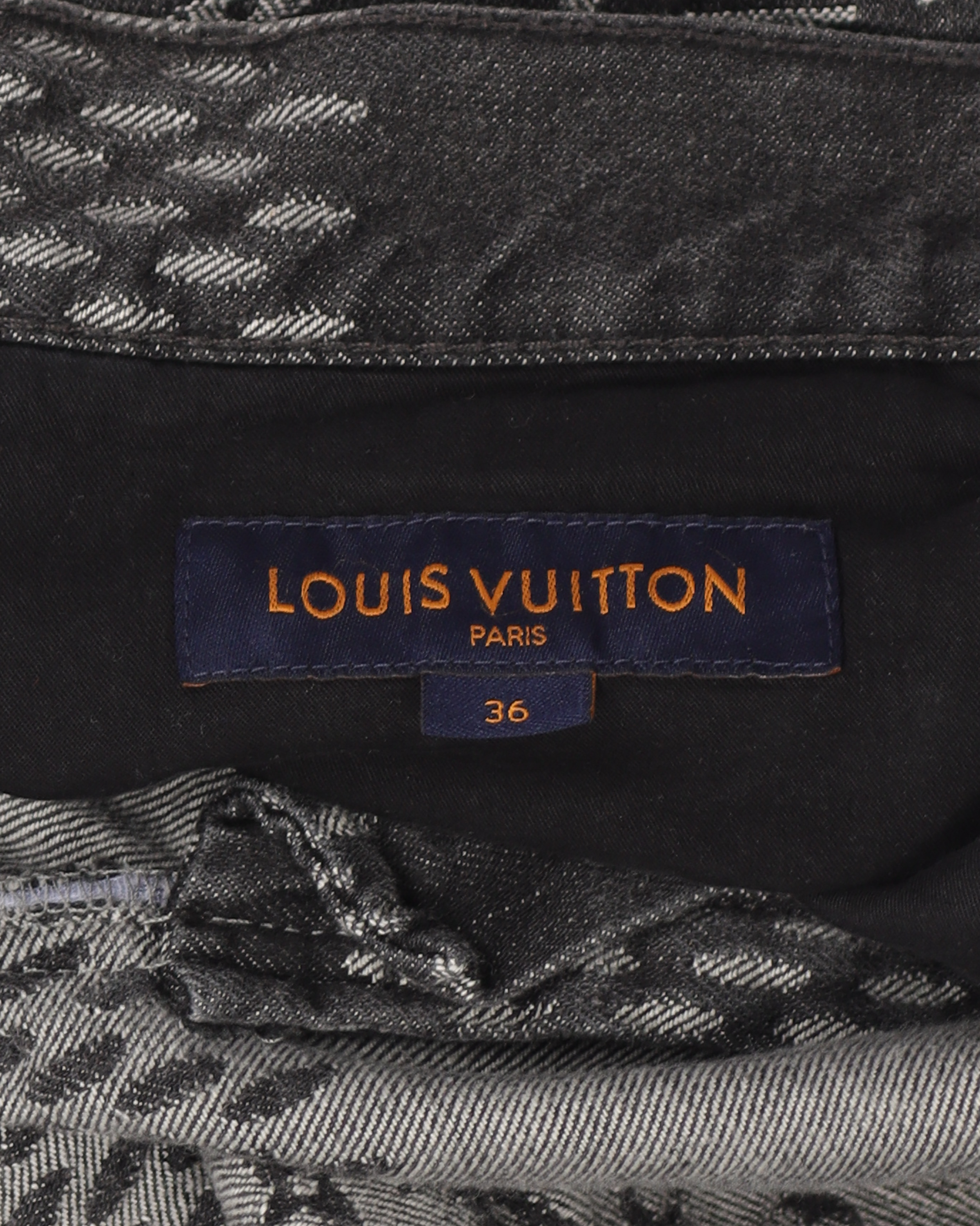 Buy Louis Vuitton LV Logo Monogram Patch Denim Pants Indigo 31 Indigo from  Japan - Buy authentic Plus exclusive items from Japan