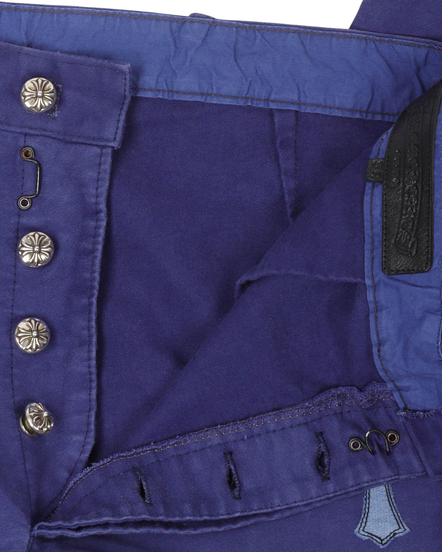 Leather Cross French Work Pants