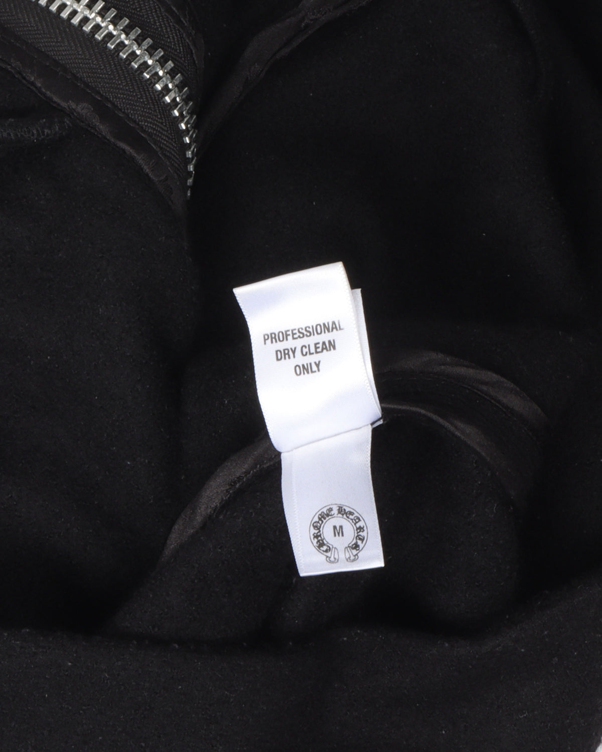 Leather Cross Sleeve Zip Up Hoodie