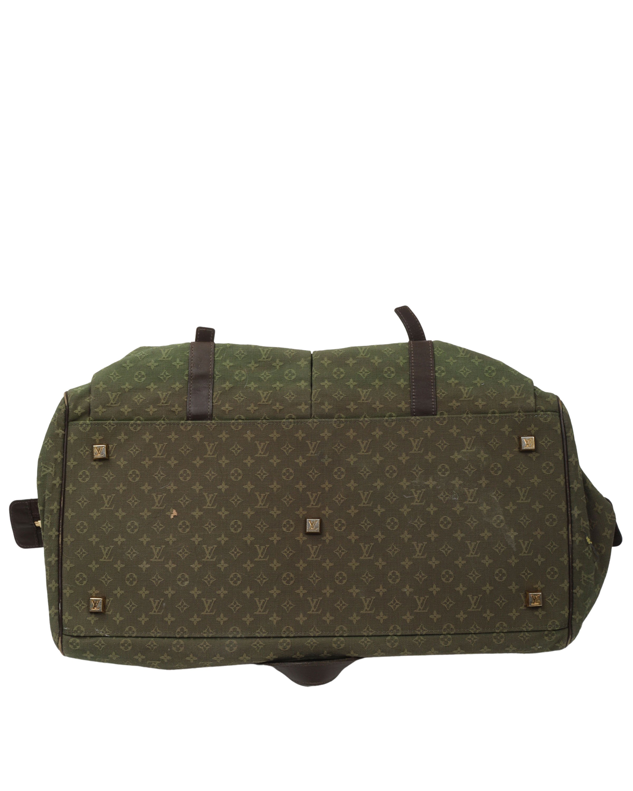 Vintage Green Duffle Bag