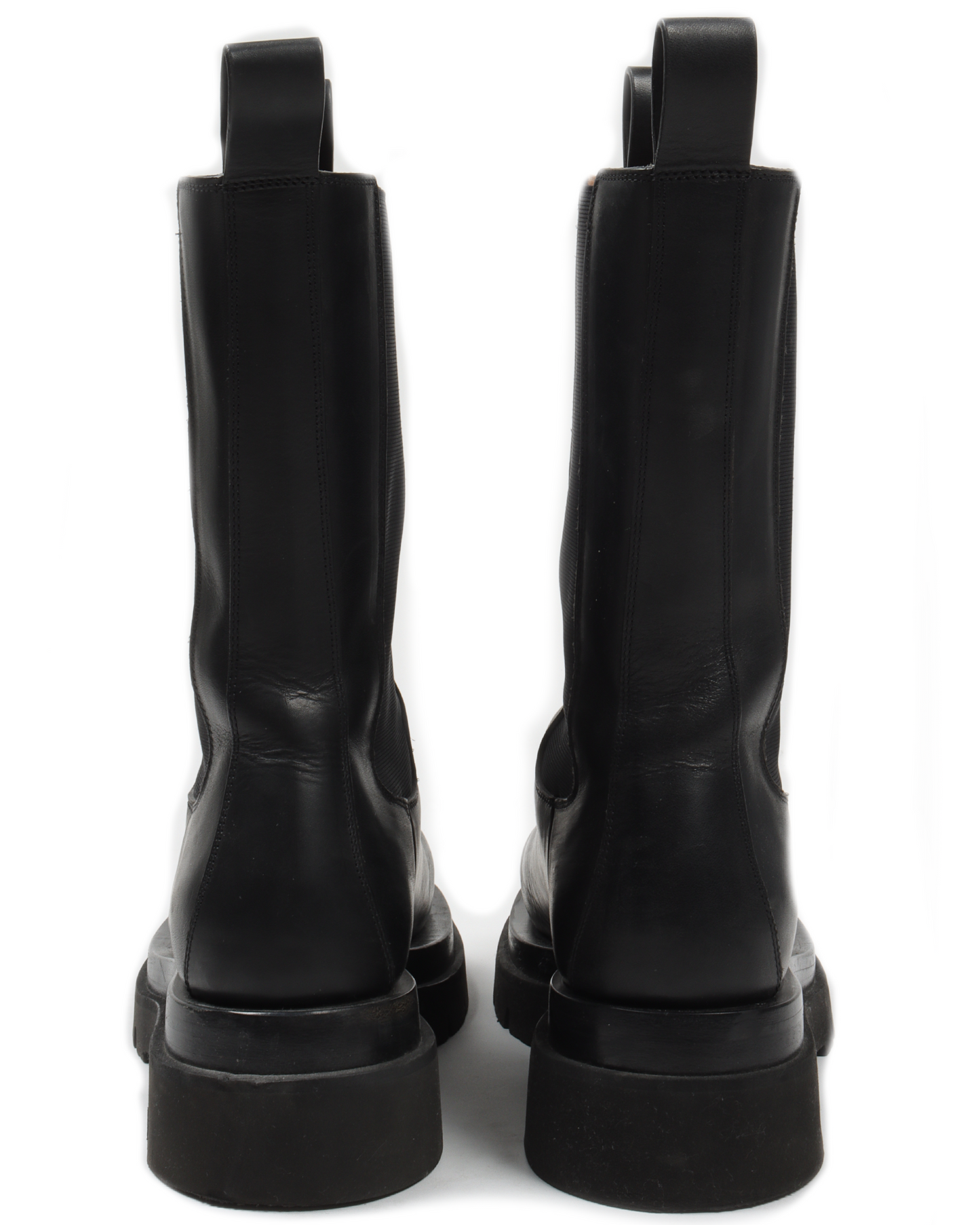 Leather Chelsea Combat Boots