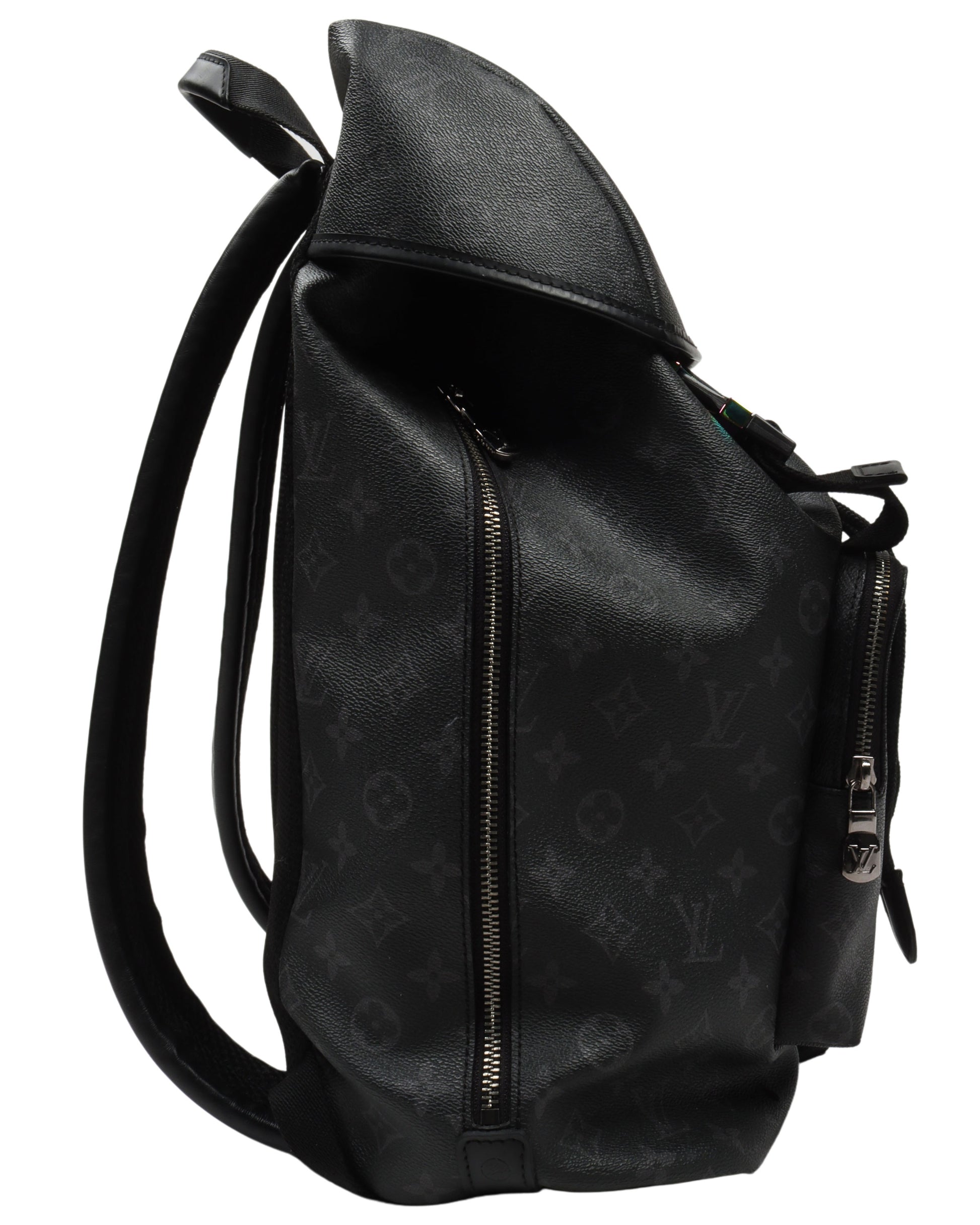 fragment louis vuitton backpack Louis Vuitton Fragment Monogram Eclipse Black Zack Backpack – Justin Reed