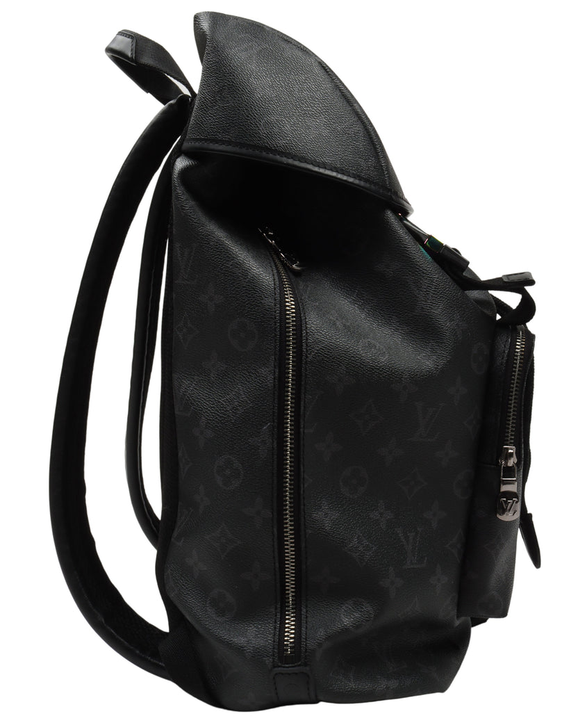 Louis Vuitton Fragment Black Eclipse Monogram Zack Backpack Leather  ref.298214 - Joli Closet
