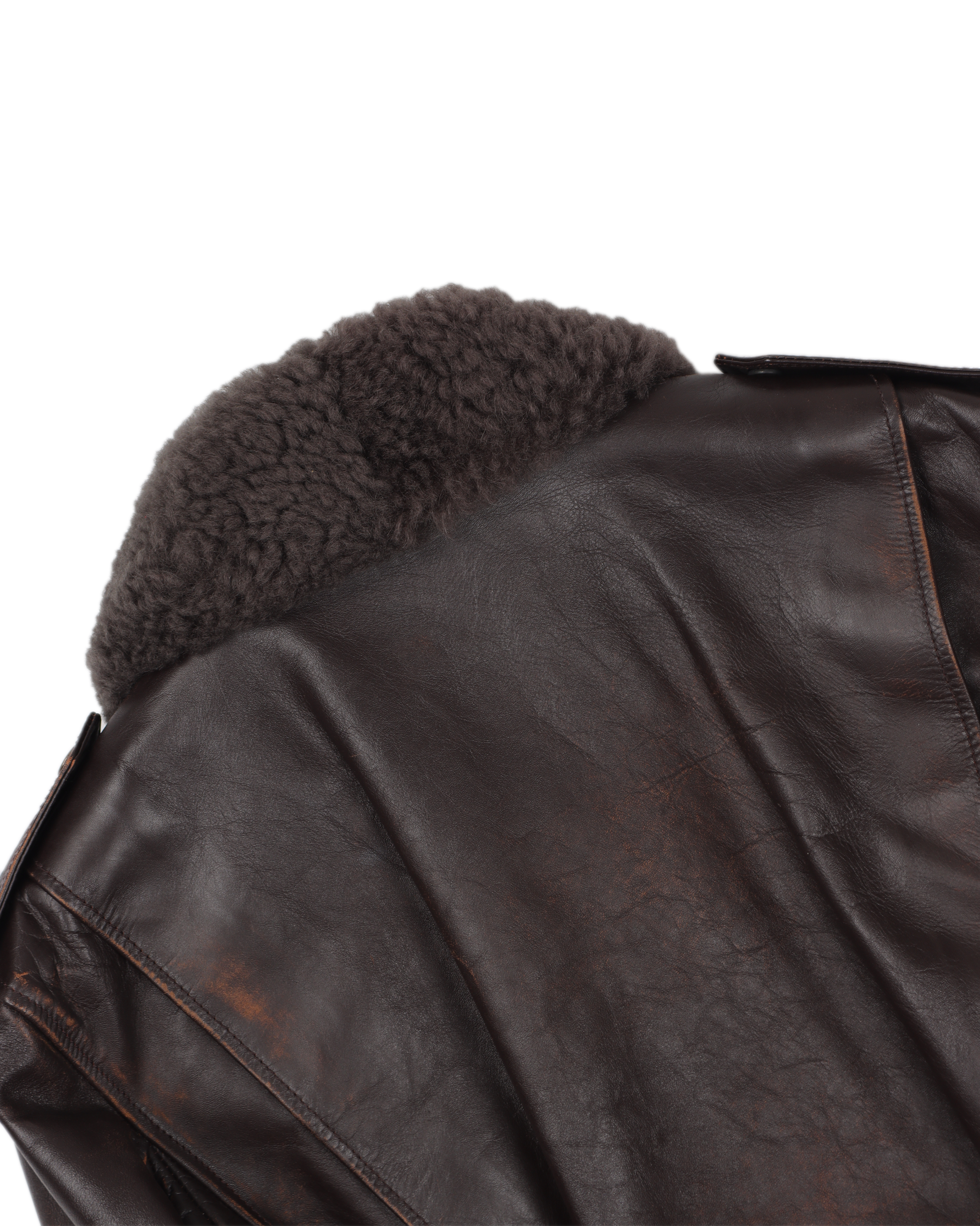 Leather Bomber Shearling Jacket (2018)