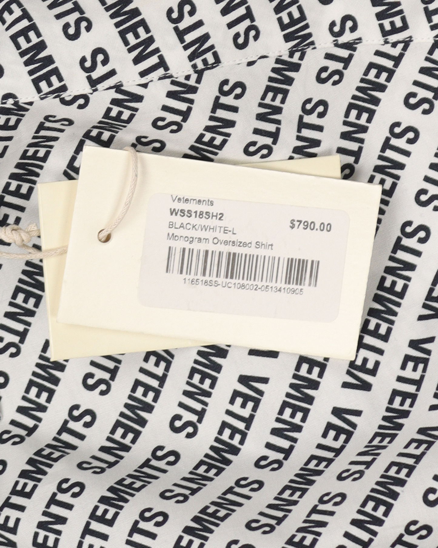 SS18 Monogram Button Shirt
