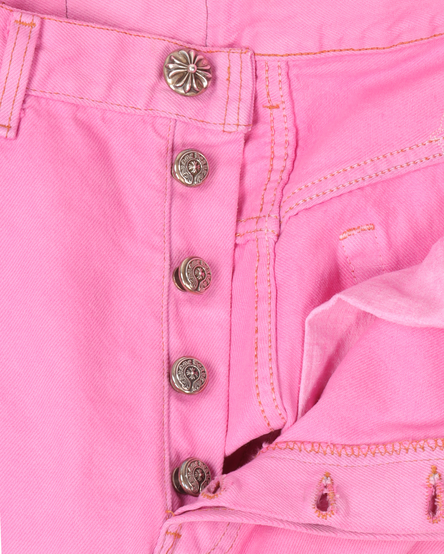 Sex Records Pink Jeans With Pink Crosses