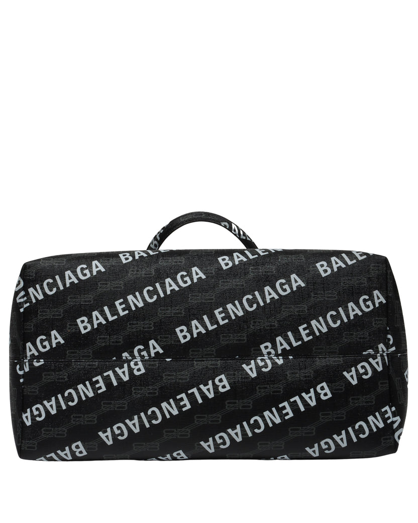 Monogram Jacquard Leather Tote Bag