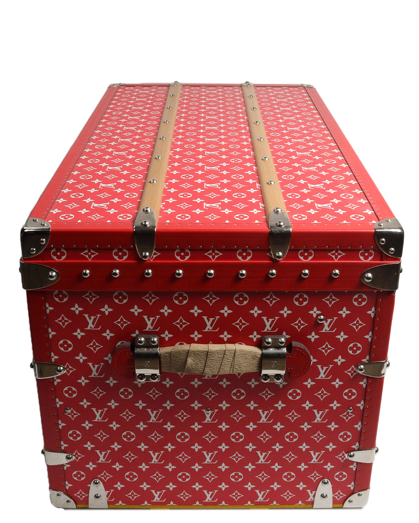 Pre-owned Supreme Louis Vuitton X Malle Courrier Trunk Monogram 90 Red, ModeSens