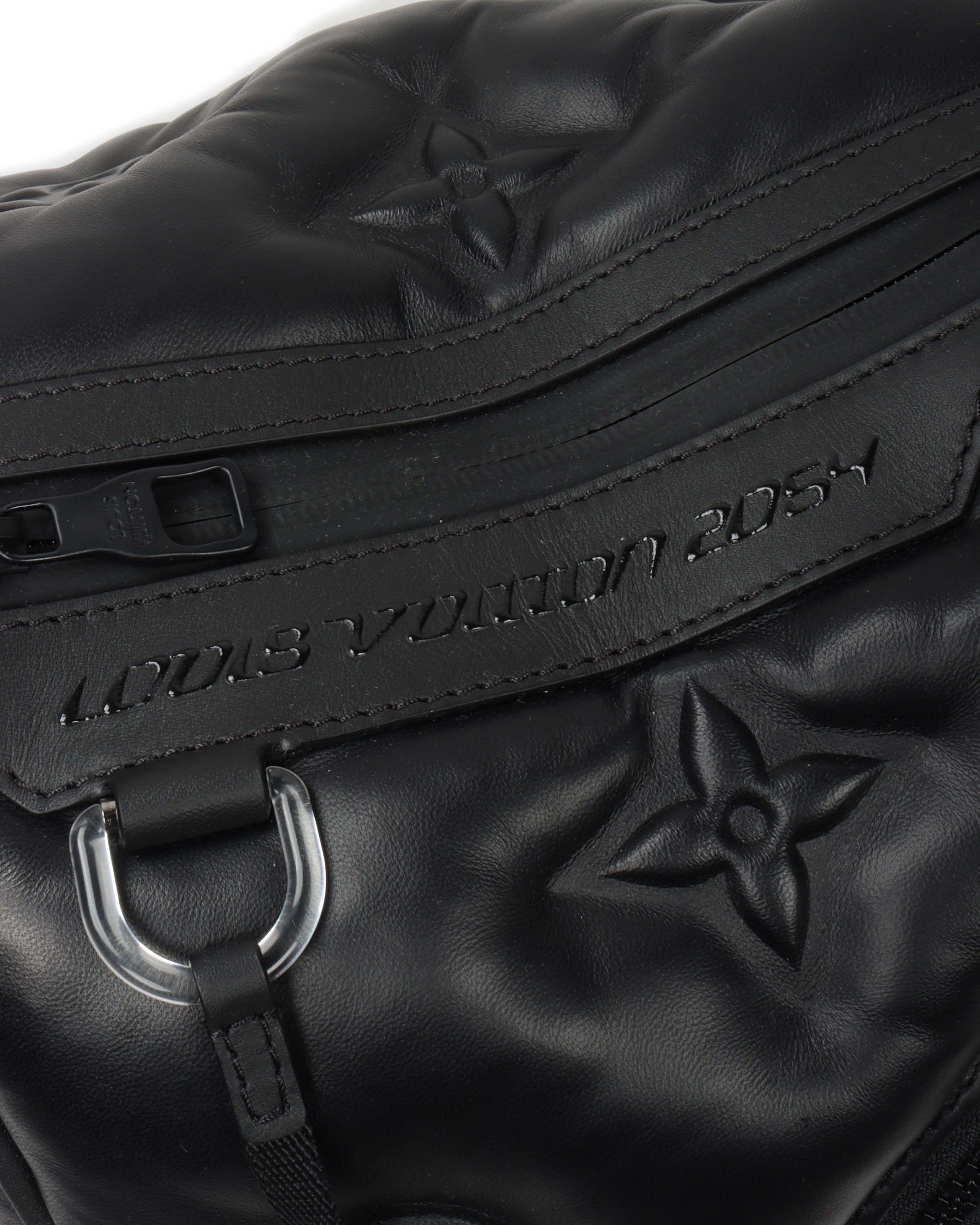 Louis Vuitton Sleepall Monogram Puffer 60 Black in Lambskin with