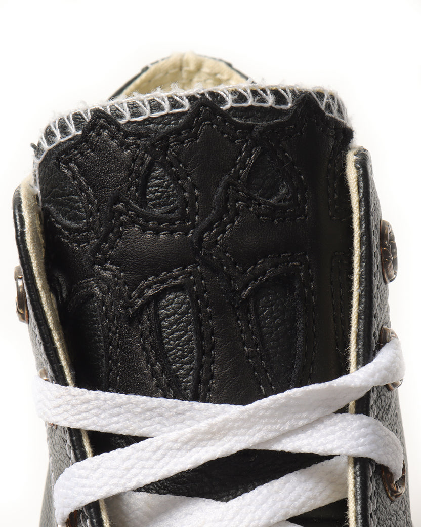 Embellished Cross Patch Leather Converse