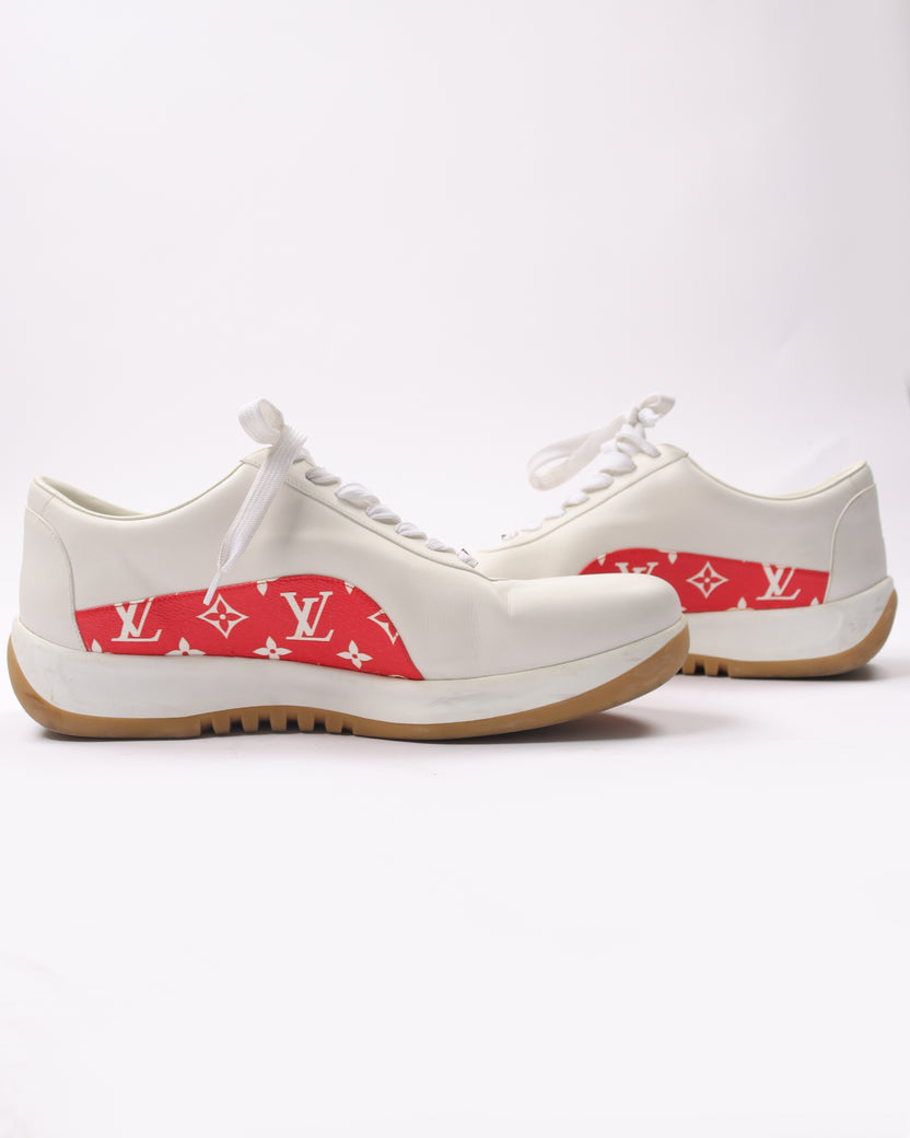 Custom White x Louis Vuitton Slides – Detroit Customs