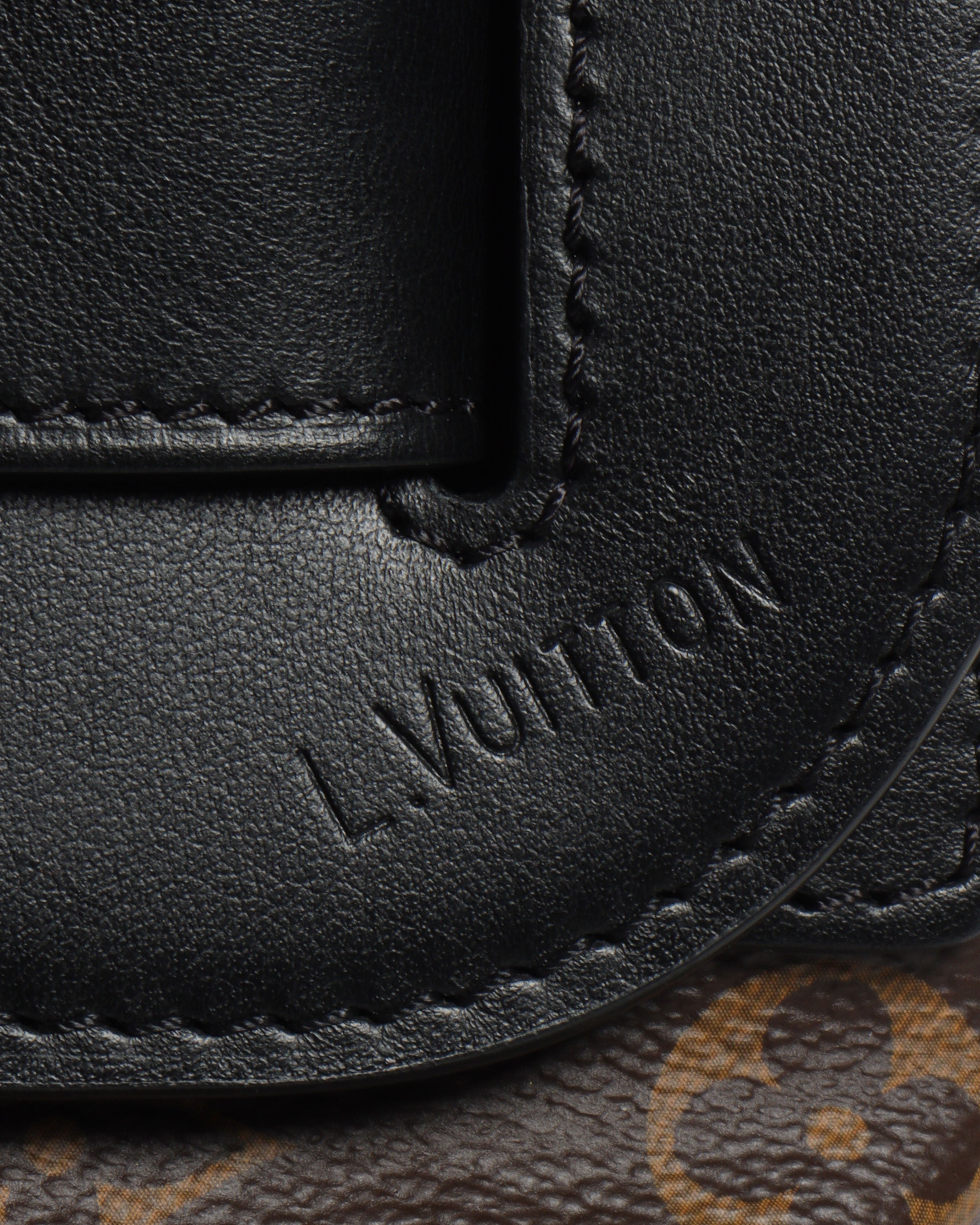 Louis Vuitton Black Monogram Steamer XS Solar Ray Orange Leather